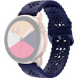 Silicone strap for 20mm Soft Hollowed-out, Dark Blue