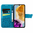 Flip case for Samsung Galaxy M15 5G, Butterfly, blue