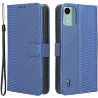 Flip case for Nokia C12 4G, Wallet Smart Magnet, blue