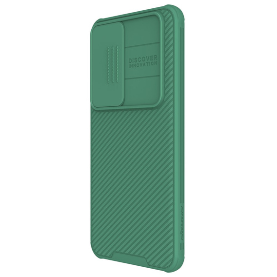 NILLKIN Case for Samsung Galaxy S24, Silicone CamShield Case for MagSafe, green