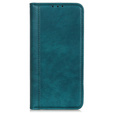 Case for Samsung Galaxy S24 Ultra, Wallet Litchi Leather, green