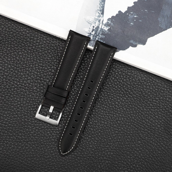 Leather Belt for Samsung Galaxy Watch 42mm - Black