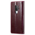 CASEME flip case for Samsung Galaxy S9+ Plus, Waxy Textured, red