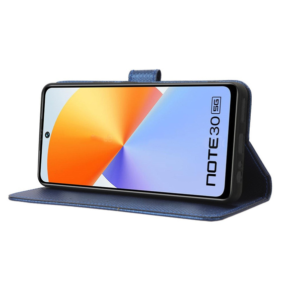 Flip case for Infinix Note 30 5G, Wallet Smart Magnet, blue