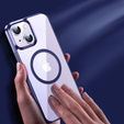 Case for iPhone 14, ERBORD Hybrid MagSafe Case, blue