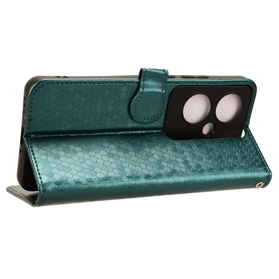 Flip case for Oppo Reno 11F 5G, Wallet Rhombus, green