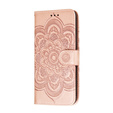 Flip case for Xiaomi Redmi Note 9s/ 9 Pro, Mandala Flower, pink rose gold