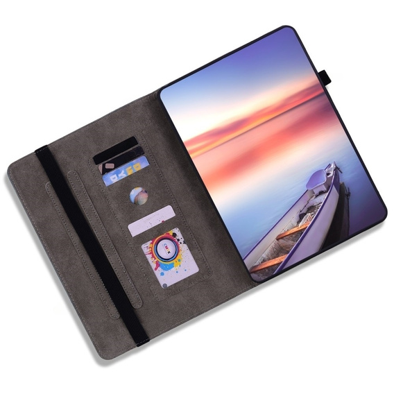 Flap case for Lenovo Tab P12, flower, light pink