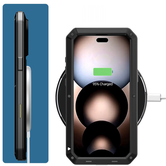 Armoured case with built-in tempered glass for iPhone 17 Pro Max