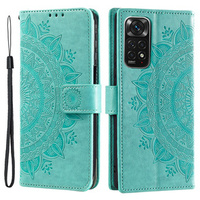 Flip case for Xiaomi Redmi Note 11/11S, Mandala, green