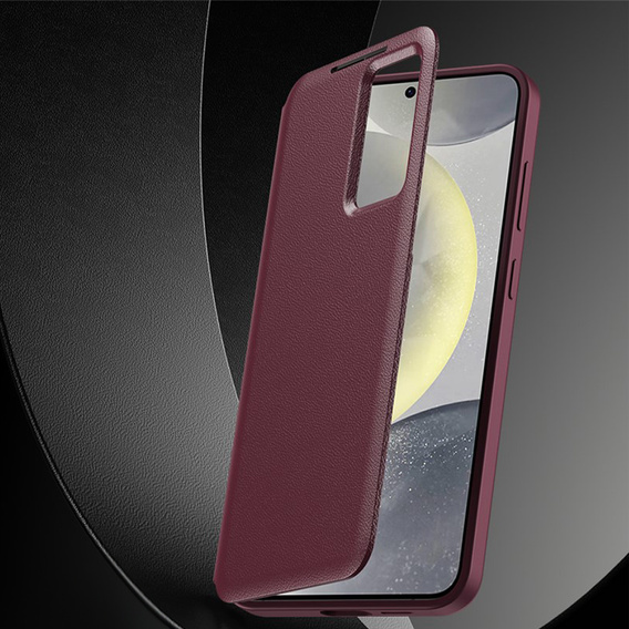 Smart View Wallet flip case for Samsung Galaxy S26, burgundy