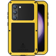 Love Mei Case for Samsung Galaxy S23, armored with glass, yellow