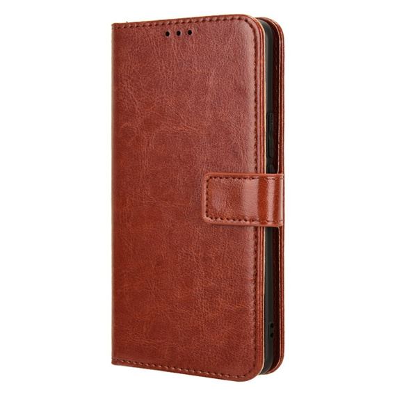 Flip case for Honor Magic 6 Lite 5G, Crazy Horse Wallet, brown