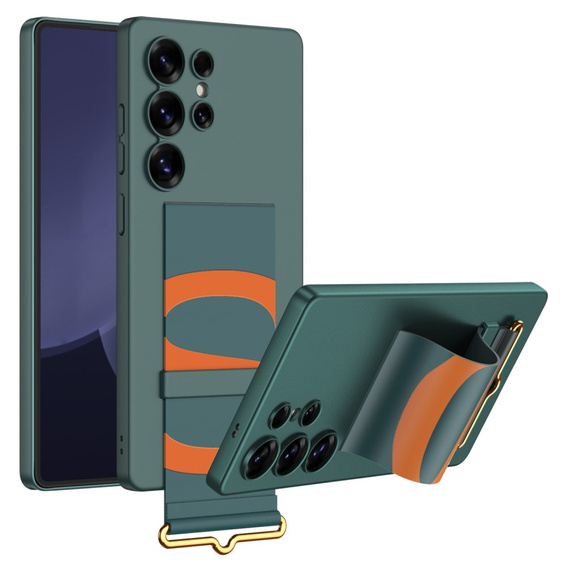 Case for Samsung Galaxy S25 Ultra, GKK Strap Case, green