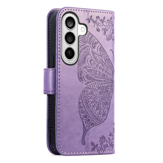 Butterfly flip case for Samsung Galaxy A37 5G, purple