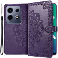 Flip case for Infinix Note 30 VIP, Mandala, purple