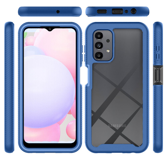 Case for Samsung Galaxy A13 4G, Shockproof, with film, blue