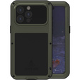 Love Mei Case for iPhone 15 Pro Max, armored with glass, green