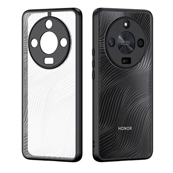 DuxDucis case for Honor Magic 6 Lite 5G, Aimo case, transparent / black
