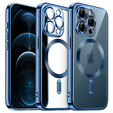 Case for iPhone 12 Pro, Electro MagSafe, blue + Screen Glass