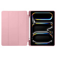 Case for iPad Pro 11 2024, Smartcase with stylus space, pink