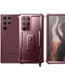 Armored case for Samsung Galaxy S22 Ultra, Dexnor Full Body, red