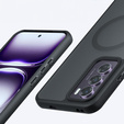 Case for Oppo Reno 12 Pro, for MagSafe, ERBORD Matt Case, black