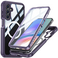 Case for Samsung Galaxy A16, Shockproof, with glass, for MagSafe, purple