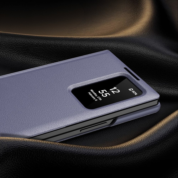 Flip case for Samsung Z Fold5 5G, Smart View Wallet, lavender