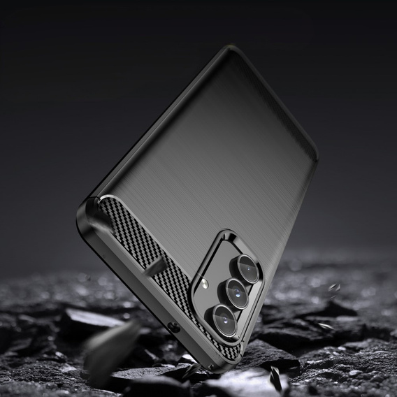 Case for Samsung Galaxy M55 5G, Carbon, black