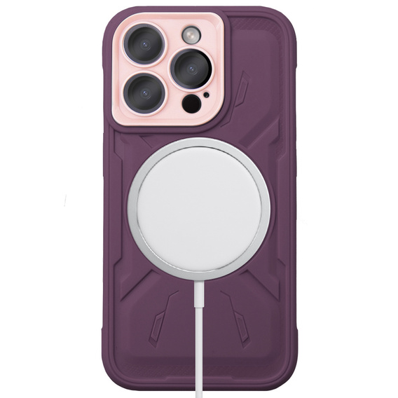 Case for iPhone 15 Pro Max, ERBORD Armor Mag, maroon