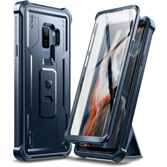 Armored case for Samsung Galaxy S9 Plus, Dexnor Full Body, dark blue