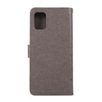 Flip case for Samsung Galaxy A51, Butterfly Flower, grey