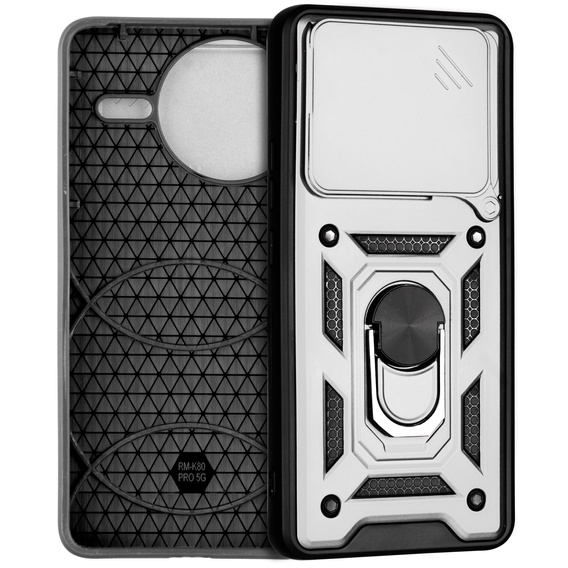 Case for Xiaomi Poco F7 Ultra, CamShield Slide, silver