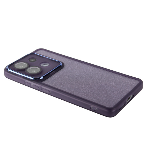 Case for Xiaomi Redmi Note 13 Pro 5G, Glittery Powder, purple + 9H tempered glass