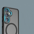 Case for Samsung Galaxy S22, for MagSafe, ERBORD Matt Case, black + Screen Glass