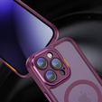 Case for iPhone 14 Pro Max, ERBORD Impact Guard, MagSafe, maroon