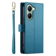 Flip case for Xiaomi Poco X7 Pro 5G, Wallet Zipper Pocket, blue