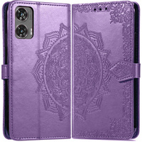 Flip case for Motorola Moto G85, Mandala, purple