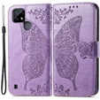 Flip case for Realme C21Y / C25Y, Butterfly, purple