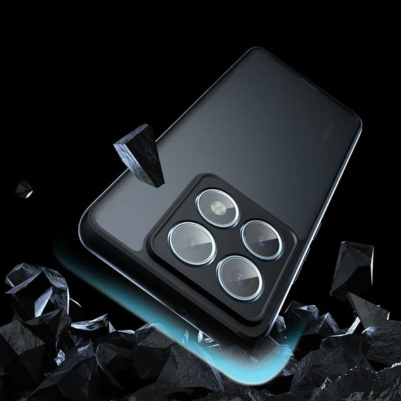 Case for Xiaomi 14T, Fusion Hybrid, transparent / black