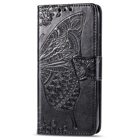 Flip case for Xiaomi Redmi 9, Butterfly, black