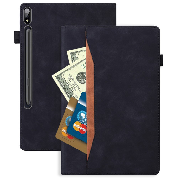 Case for Samsung Galaxy Tab S10 FE+ Plus, Classic, with space for stylus, black