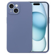 Case for iPhone 15 Plus, Silicone Lite, grey