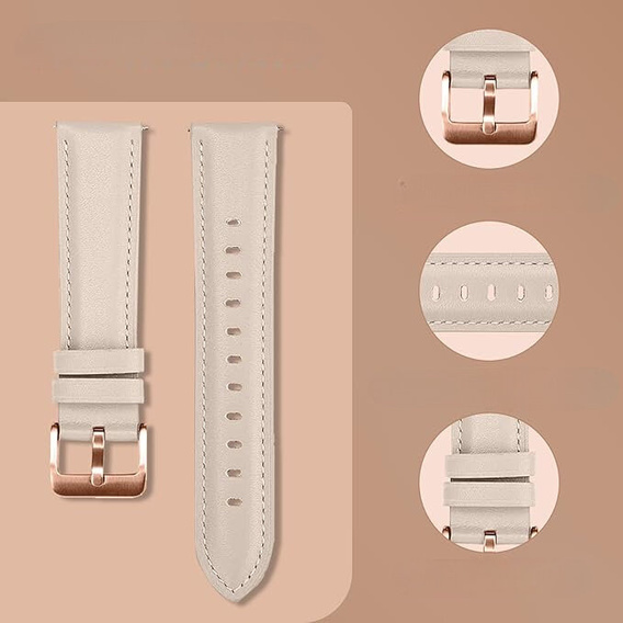 Leather Belt for Samsung Galaxy Watch 42mm - Beige