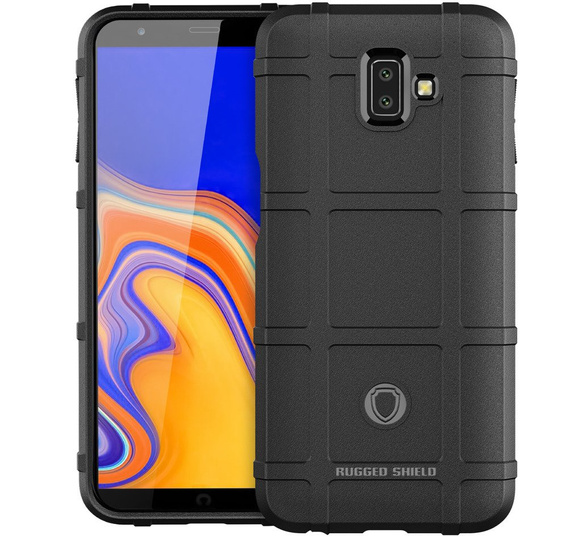 Case for Samsung Galaxy J6+ Plus, Rugged Shield, black