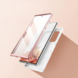 Case for Samsung Galaxy S22 Ultra, Suritch Full Body Marble, white