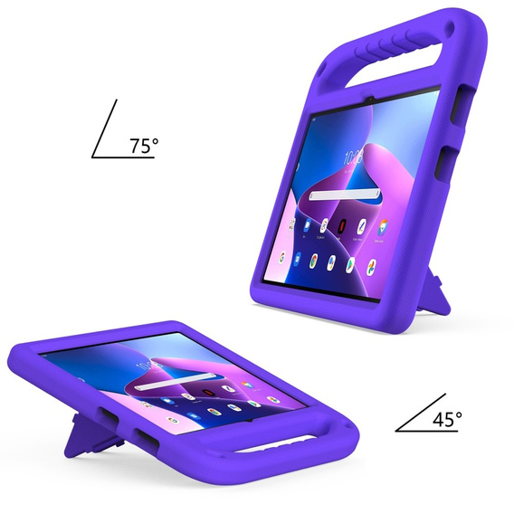 Children's Case for Lenovo Tab M10 10.1 Gen 3, Children's Case with Holder, purple