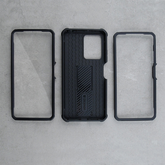 Armored case for Xiaomi Redmi Note 12 Pro 5G / POCO X5 Pro 5G, Dexnor Full Body (Two Frames), black