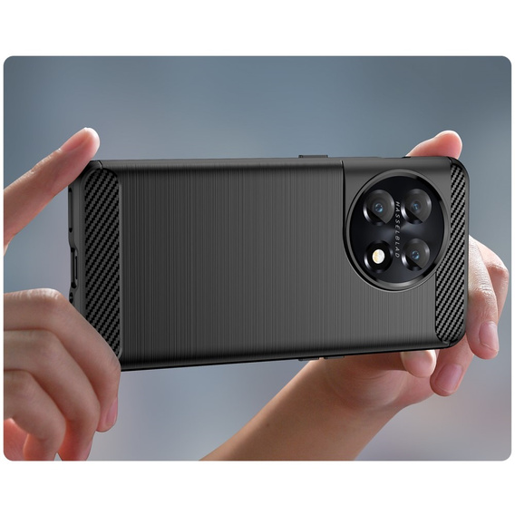 Case for OnePlus 11 5G, Carbon, black